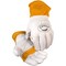 Caiman Premium Goat Grain TIG/MIG Welder's Glove with Wool Insulated Back, Scalloped Cuff 1871-4 - alternate 1