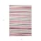 Homeroots 5' X 8' Pink Ivory And Gray Striped Washable Indoor Outdoor Area Rug 597350 - alternate 3