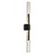 Cwi Lighting Curva Integrated LED 36in Sand Black Indoor-Outdoor Wall Light with Handcrafted Glass 1725W36-2-101-A - alternate 1