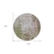 Homeroots 8' Brown And Green Round Abstract Washable Indoor Outdoor Area Rug 605514 - alternate 3