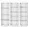 Homeroots Set of Three White Wood Fourteen Tier Modular Bookcase, 3PK 546631 - alternate 1