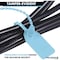 Kable Kontrol Pull Tight Cable Zip Tie Seals, Numbered Tamper Evident, 12in L, 50 Lbs Strength, 50Pcs, Blue, 50PK CTPT-12-50-BL - alternate 2