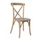 Flash Furniture Advantage Natural With White Grain X-Back Chair X-BACK-NWG - alternate 2