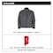 Milwaukee Tool Men's Heated Jacket, Gray, Heats 3 to 12 hours , 12 V 3 Outside Pockets, S M100G-20S - alternate 2