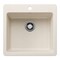 Blanco Liven SILGRANIT 21in Single Bowl Dual Mount Kitchen Sink - Soft White 443233 - alternate 1
