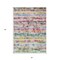 Homeroots 3' X 5' Green Ivory And Purple Striped Washable Indoor Outdoor Area Rug 589182 - alternate 2