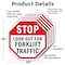 Signmission Stop Look Out for Forklift Traffic, 10 inch X 10 inch, Aluminum Metal Signs, 5PK OC-A-5Pack-10-41 - alternate 2