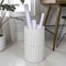 Happimess Cecil Modern 4.13-Gallon Faux Wicker Cylinder Waste Basket, White HPM1100D - alternate 2