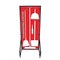 5S Supplies Housekeeping Shadow Board Broom Station V1, Red / White Shadows, Kit HSB-V1-RED/WHITE-KIT - alternate 1