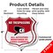 Signmission No Trespassing Shield Sign All Activitie, 6 inch X 6 inch, Plastic Sign, 2PK SHI-P-2PACK-6-421 - alternate 2