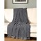 Homeroots 52" X 67" Black and White Woven Cotton Striped Throw Blanket with Tassels 476209 - alternate 2