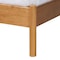 Baxton Studio Jaiana Mid-Century Grey Fabric and Oak Brown Wood Queen Size Bed 250-13648-ZORO - alternate 2