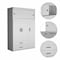 Homeroots 73" White Two Drawer Combo Dresser 403747 - alternate 1