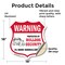 Signmission 24 Hour Surveillance Shield Sign Warning, 18 Inch X 18 Inch, Vinyl Decal SHI-D-18-350 - alternate 2