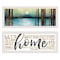 Homeroots Set Of Two Love or Home 3 White Framed Print Wall Art, 2PK 415805 - alternate 1