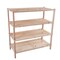 Lavish Home Shoe Storage Rack 4-Tier Wood Shoe Organizer Shelf Holds 12 Pairs Sneakers or Boots, Light Oak 83-10-4 - alternate 1