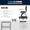 Flash Furniture Dark Gray Mobile Desk Chair, 360 Degree Tablet Rotation YU-YCX-019-DG-GG - alternate 2