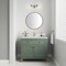 James Martin Vanities 36 in. Single Vanity, Smokey Celadon, w/Single Hole 3CM White Zeus Silestone Top & Backsplash 503-V36-SC-1WZ - alternate 2