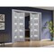 Sartodoors Sliding Closet Double Bi-fold Doors Grey Solid Core Modern Interior VEREGIO7455DBF-GRE-96 x 84 (4* 24x84) - alternate 3