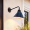 Jonathan Y Croydon 9.7 in. 1-Light Farmhouse Industrial Iron LED Gooseneck Arm Outdoor Sconce, Navy JYL7612C - alternate 3