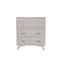 Homeroots 38" Gray Solid Wood Four Drawer Chest 524145 - alternate 1