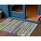 Homeroots 3' X 5' Moss Green Olive Green And Purple Striped Washable Indoor Outdoor Area Rug 613266 - alternate 1