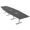 Skutchi Designs 16ft Hexagon Conference Table With Power | Harmony Series | 16 Person Meeting Room Table HAR-HEX.IR-48X192-T-WA7949-ESIL - alternate 1