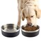 Petmaker Set of 2 Stainless Steel Dog Bowls 64oz Double Wall Insulated Non Slip Metal for Medium-Large Pets PET6427 - alternate 3