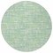 Homeroots 8' Mint Green Blue And Beige Round Abstract Washable Indoor Outdoor Area Rug 602571 - alternate 2