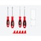 Tekton Phillips and Slotted Screwdriver Set w/Red Modular Organizers-4in Shanks, 4pc (#1-#2, 3/16-1/4 in.) DWZ90112 - alternate 2