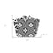 Homeroots 7" X 7" Gray And White Mosaic Peel And Stick Removable Tiles 390711 - alternate 2