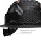Klein Tools Hard Hat, Freedom Series KARBN Pattern, Non-Vented Full Brim, Class E 60346FS - alternate 2