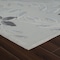 Homeroots 8' X 10' Cream And Gray Floral Distressed Indoor Outdoor Area Rug 558735 - alternate 2
