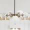 Jonathan Y Caleb 6-Light 28" Brass Cluster Pendant, Black/Brass Gold JYL9015A - alternate 2