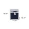 Homeroots 12" Blue Fabric Basket 364161 - alternate 2