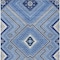 Homeroots 9' X 12' Blue Gray And Ivory Tribal Washable Indoor Outdoor Area Rug 598104 - alternate 2