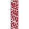 Homeroots 8' Runner Red and White Abstract Washable Non Skid Indoor Outdoor Runner Rug 559317 - alternate 3