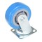 Vestil Polyurethane Swivel Caster 5 In. Diameter x 2 In. Width 771 Lb. Capacity Light Blue/Gray CST-KB-5X2PUP-S - alternate 2