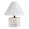 Jonathan Y Hermin 16.5" Contemporary Minimalist Geometric Sculptural Alabaster Cube Metal LED Table Lamp w/Nigh JYL5611A - alternate 2