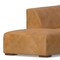 Homeroots 116" Sienna Leather Sofa With Ottoman With Brown Legs 641072 - alternate 3