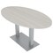 Skutchi Designs Oval Conference Table With Power Unit, 36 in W, 72 in L, Ivory HAR-OVL-36X72-DOU-K458-NA - alternate 1