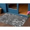 Homeroots 3' X 5' Gray And Ivory Abstract Washable Indoor Outdoor Area Rug 612665 - alternate 1