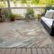 Homeroots 9' X 12' Beige Pink And Blue Abstract Washable Indoor Outdoor Area Rug 602615 - alternate 2