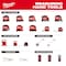 Milwaukee Tool Magnetic Tape Measure, 25 ft, 1 in Blade Width, Magnetic Hook, Black/Red 48-22-1025M - alternate 2