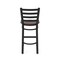 Holland Bar Stool Co 30" Stationary Bar Stool, Black Wrinkle, Dark Cherry Oak Seat 40030BWDCOak - alternate 2