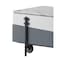 Homeroots 47" Gray White and Black Faux Marble Wood and Steel Lift Top Coffee Table 572276 - alternate 2