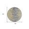 Homeroots 8' Pewter Silver And Gray Round Abstract Washable Indoor Outdoor Area Rug 582406 - alternate 2