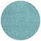 Homeroots 8' Teal Blue Black And Ivory Round Geometric Washable Indoor Outdoor Area Rug 596772 - alternate 2