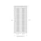 Sartodoors Sliding Closet Bi-fold Doors, Felicia 3599 White Silk with Clear Glass, Sturdy Tracks Moldings Tri FELICIA3599BF-BEM-56 x 80 (2* 28x80) - alternate 2