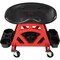 Stalwart Creeper Stool Chair - Mechanic Chair with Wheels & Tool Tray, 300lb Capacity by Red/Black 75-CAR2021 - alternate 2